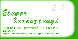 elemer keresztenyi business card